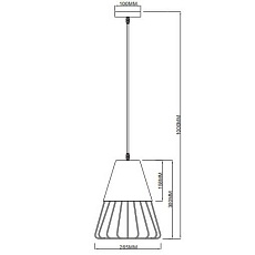 Подвесной светильник Rivoli Kasimira 5050-201 Б0047529 1