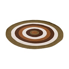 Ковер Tkano из хлопка Target коричневого цвета из коллекции Ethnic, Ø120 см TK22-DR0031 1