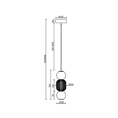 Подвесной светодиодный светильник Maytoni Drop MOD273PL-L16G3K 4