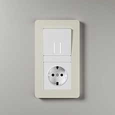 Рамка Werkel Split на 2 поста айвори/белый W0023066 4690389206054 3