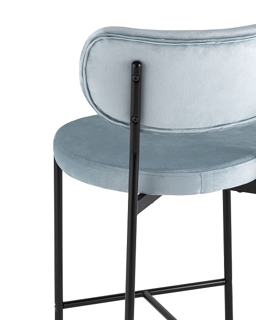 Полубарный стул Stool Group Барбара велюр серо-голубой BARBARA CC HLR-57 фото 6