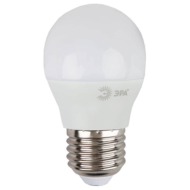 Лампа светодиодная ЭРА E27 9W 2700K матовая LED P45-9W-827-E27 Б0029043 фото 