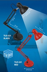 Настольная лампа Uniel TLI-221 Red E27 UL-00002121 2