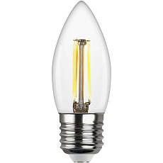 Лампа светодиодная филаментная REV C37 E27 7W DECO Premium теплый свет свеча 32425 6 1
