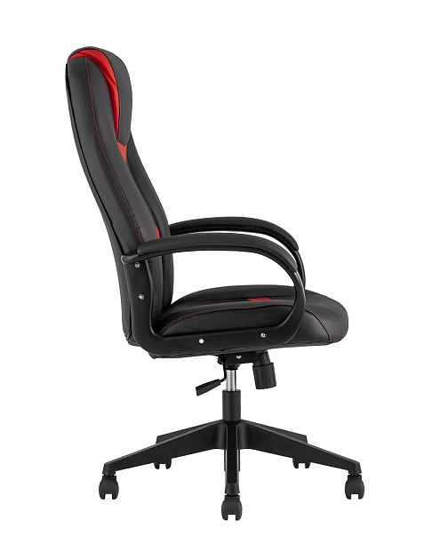 Игровое кресло TopChairs ST-Cyber 8 Red комбо ткань/экокожа черный/красный ST-Cyber 8 RED фото 4