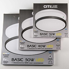 Потолочный светодиодный светильник Citilux Бейсик CL738400V 3