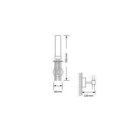 Настенный светильник KUTEK MOOD Mussa MUS-K-1(Z) 2