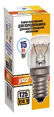 Лампа накаливания для холодильника Jazzway E14 15W 2700K прозрачная 3329143 1