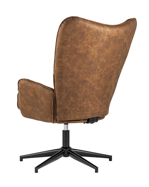 Поворотное кресло Stool Group Ирис вращающееся иск.замша коричневая IRIS BROWN фото 5