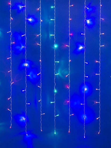 Уличная светодиодная гирлянда Uniel занавес 220V синий ULD-C3020-240/STK Blue IP44 UL-00007211 фото 5
