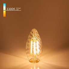 Лампа светодиодная филаментная Elektrostandard E14 7W 3300K прозрачная a049117 2
