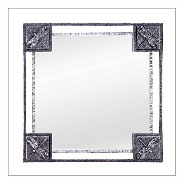 Зеркало Runden Стрекозы на листке V20041 фото 