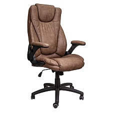 Кресло руководителя AksHome Aurora коричневый, экокожа 65480
