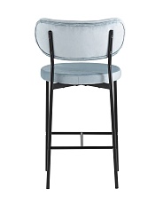 Полубарный стул Stool Group Барбара велюр серо-голубой BARBARA CC HLR-57 3
