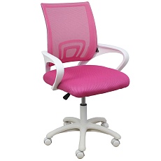 Детское кресло AksHome Ricci розовый, ткань 74986