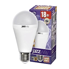 Лампа светодиодная Jazzway E27 18W 3000K матовая 5006188