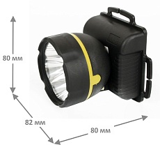 Налобный светодиодный фонарь Ultraflash Т от батареек 85х75 18 лм 909LED5 11781 2