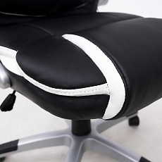 Игровое кресло AksHome Antony черный с белыми вставками, экокожа 86376 5