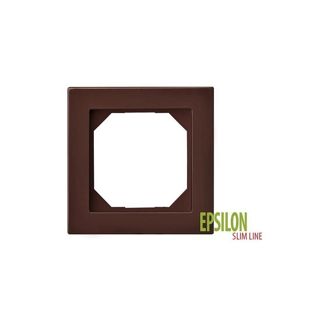 Рамка 1-постовая Liregus Epsilon коричневый 28-151 фото 