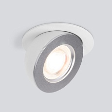 Встраиваемый светодиодный светильник Elektrostandard Pruno 25080/LED белый/серебро a060946 2