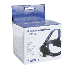 Налобный светодиодный фонарь Feron TH2305 аккумуляторный 80х75 300 лм 41709 1
