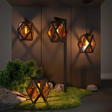 Уличный подвесной светильник Elektrostandard Ambra 35133/H черный a056233 1