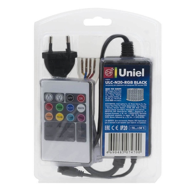 Контроллер для светодиодных RGB лент Uniel ULC-N20-RGB Black 10800 фото 