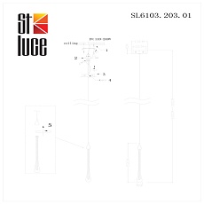 Подвесной светодиодный светильник ST Luce Faenza SL6103.203.01 1