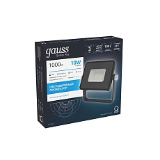 Прожектор светодиодный Gauss Qplus 10W 6500К 613511310 4