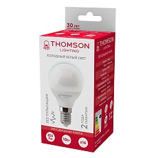 Лампа светодиодная Thomson E14 10W 6500K шар матовая TH-B2317 2