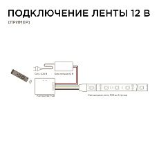 Контроллер RGB Apeyron с пультом 12/24V 04-20 1