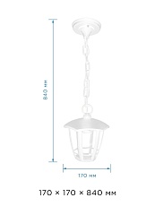 Уличный подвесной светильник Apeyron Марсель 11-172 1