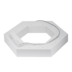 Подвесной светодиодный cветильник Geometria ЭРА Hexagon SPO-123-W-40K-045 45Вт 4000К белый Б0050554 4