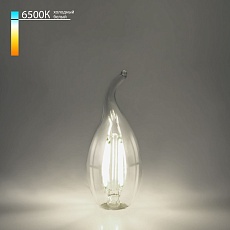 Лампа светодиодная филаментная Elektrostandard E14 9W 6500K прозрачная a056252 1