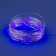 Светодиодная гирлянда Uniel Роса фиолетовый ULD-S1000-100/SCB/3AA Purple IP20 Dew UL-00007187 1