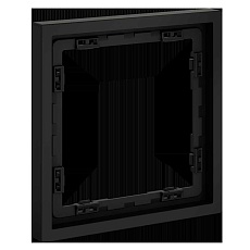 Рамка пластиковая Voltum S70 на 1 пост, (черный матовый) VLS100108