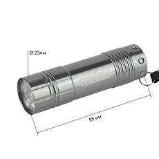 Карманный светодиодный фонарь ЭРА Трофи от батареек 85х23 60 лм TM9 Б0002225 1