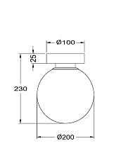 Настенный светильник Maytoni Basic form MOD321WL-01B1 1