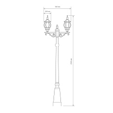 Садово-парковый светильник Elektrostandard Classic a025751 2
