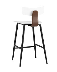 Полубарный стул Stool Group ANT пластиковый белый 8333A white 4