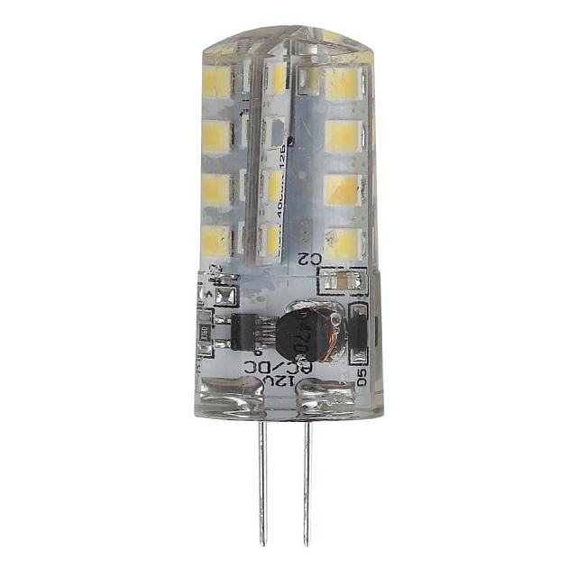 Лампа светодиодная ЭРА G4 3W 2700K прозрачная LED JC-3W-12V-827-G4 Б0033193 фото 