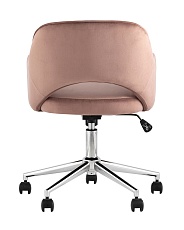 Офисное кресло Stool Group Кларк велюр розовый CLARKSON PINK CHROME 4