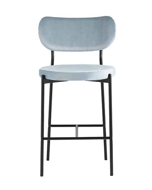 Полубарный стул Stool Group Барбара велюр серо-голубой BARBARA CC HLR-57 фото 2