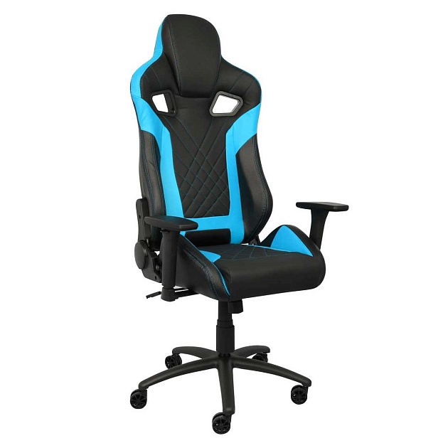 Игровое кресло AksHome Viking голубой, экокожа 73350 фото 