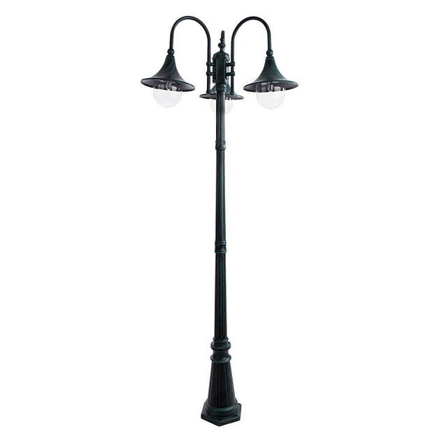 Садово-парковый светильник Arte Lamp Malaga A1086PA-3BG фото 