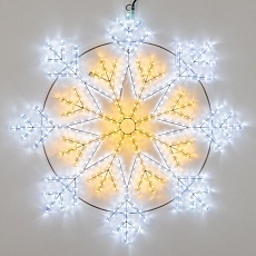 Светодиодная фигура Ardecoled Снежинка ARD-Snowflake-M12-900x900-720Led White/Warm 034262 1