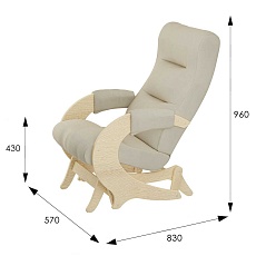 Кресло-качалка Мебелик Эталон шпон 008382 2