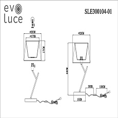 Настольная лампа Evoluce Denice SLE300104-01 1