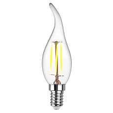 Лампа светодиодная филаментная REV FC37 E14 5W теплый свет свеча на ветру 32494 2 1