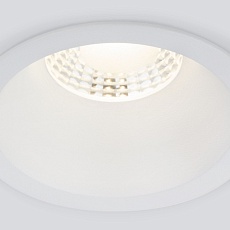 Встраиваемый светодиодный светильник Elektrostandard Lin 15266/LED 7W 3000K WH белый a063925 2